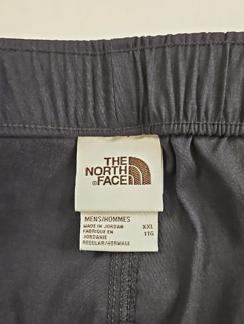 The North Face Men's Black Casual Cargo Shorts - Elastic Waist, Size XXL